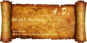 Aczél Dorina névjegykártya